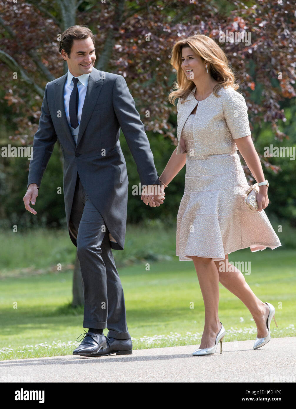 Roger Federer And His Wife Mirka Arrive Ahead Of The Wedding Of Pippa Middleton To Her Millionaire Groom James Matthews Dubbed The Society Wedding Of The Year At St Mark S Church In
