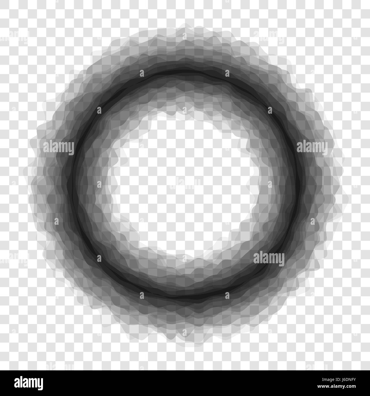 Black hole illustration on transparent background Stock Vector