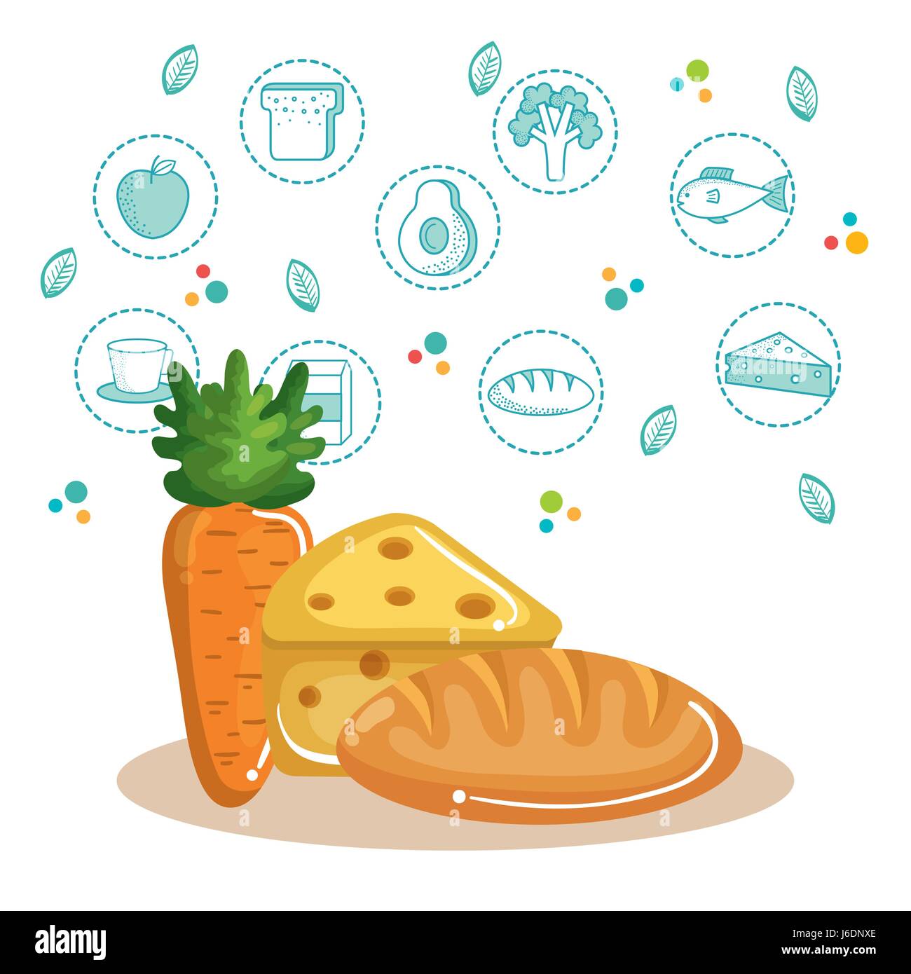 Healthy food design Stock Vector Image & Art - Alamy