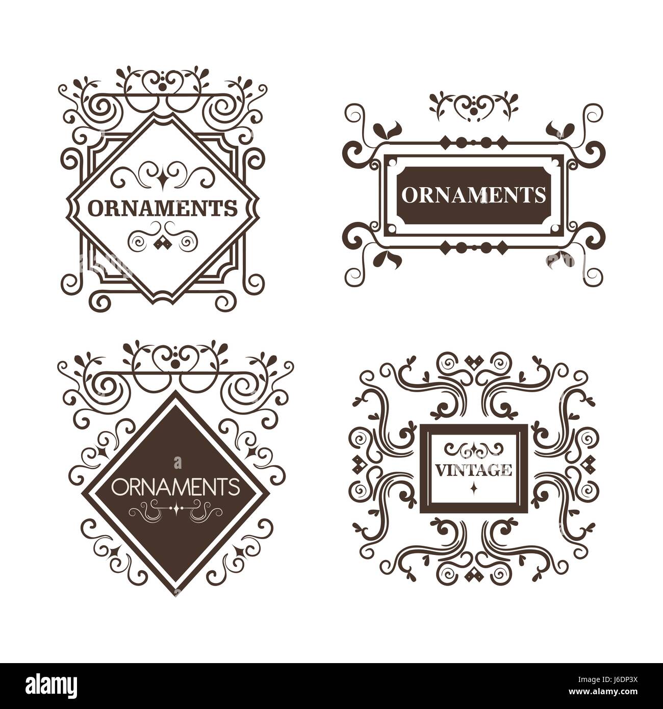 Ornamental frames design Stock Vector Image & Art - Alamy