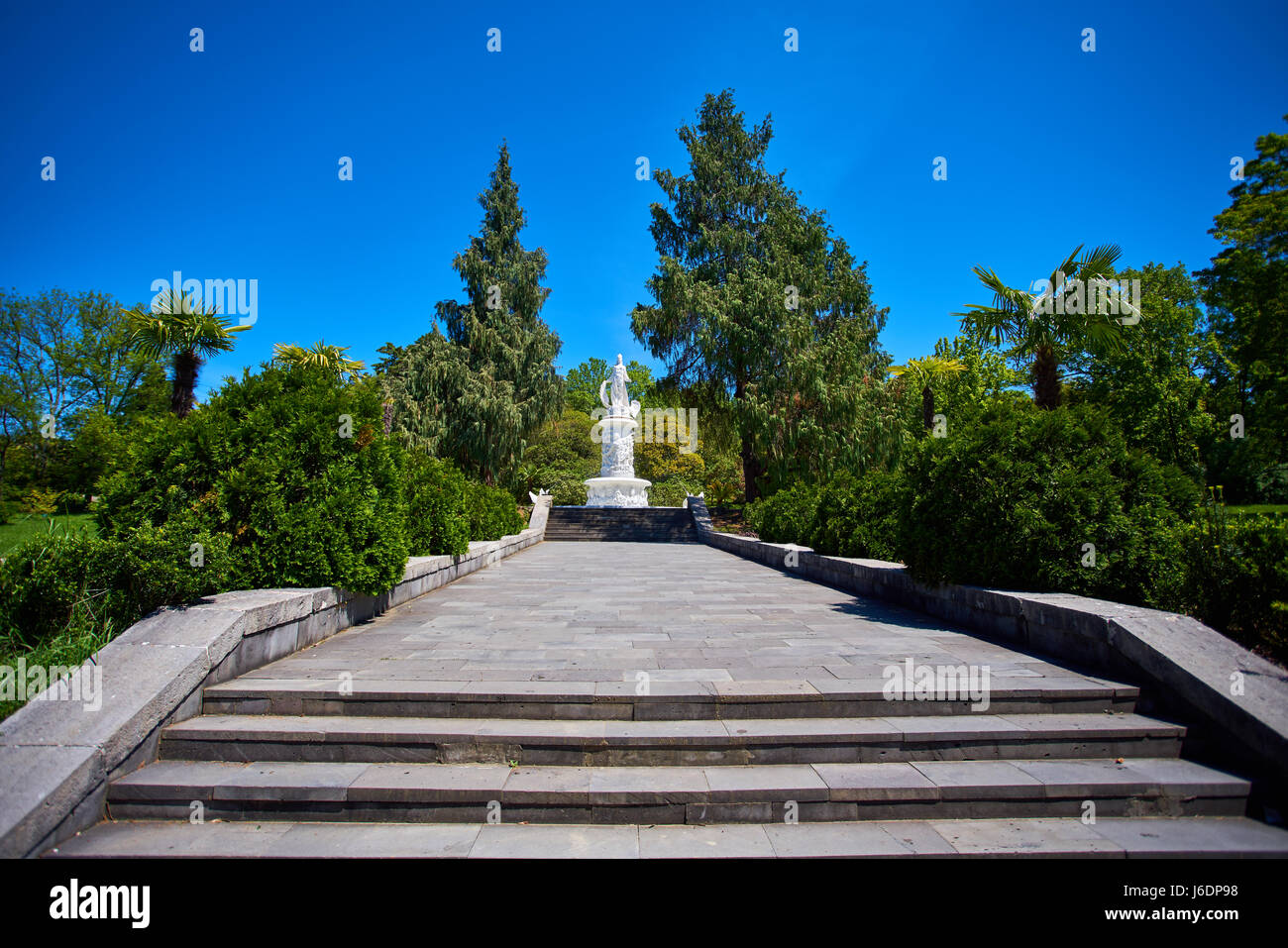 Sochi, Russia, MAY 12, 2017: Arboretum Park - Rotunda. Arboretum in ...