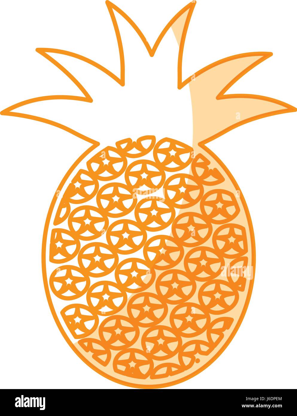 pineapple fresh fruit icon Stock Vector Image & Art - Alamy