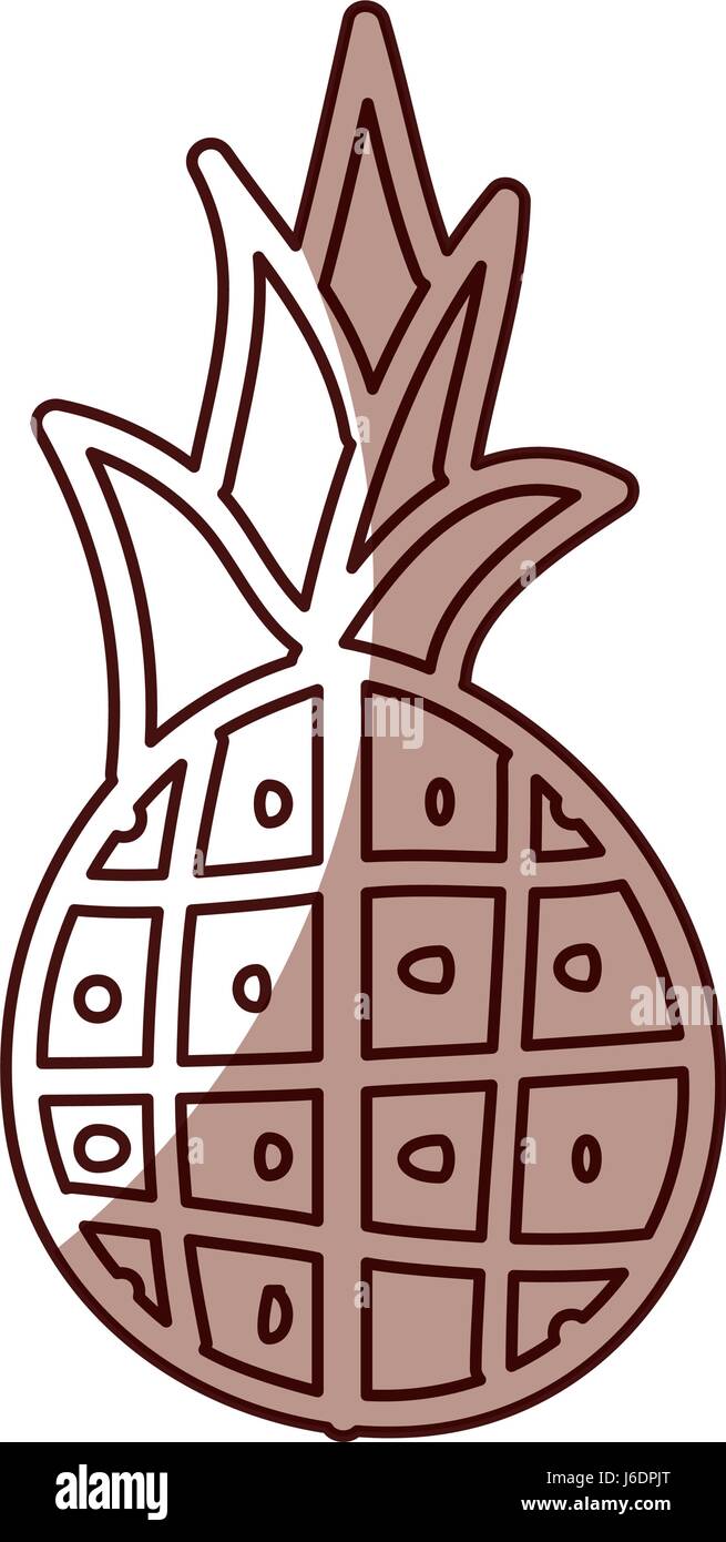 pineapple fresh fruit icon Stock Vector Image & Art - Alamy
