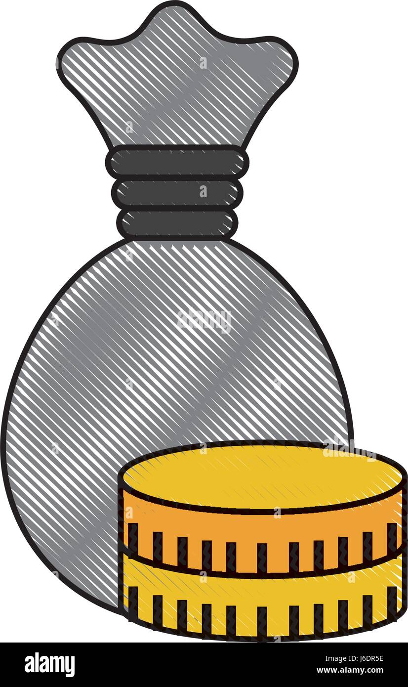 money bag isolated icon Stock Vector Image & Art - Alamy