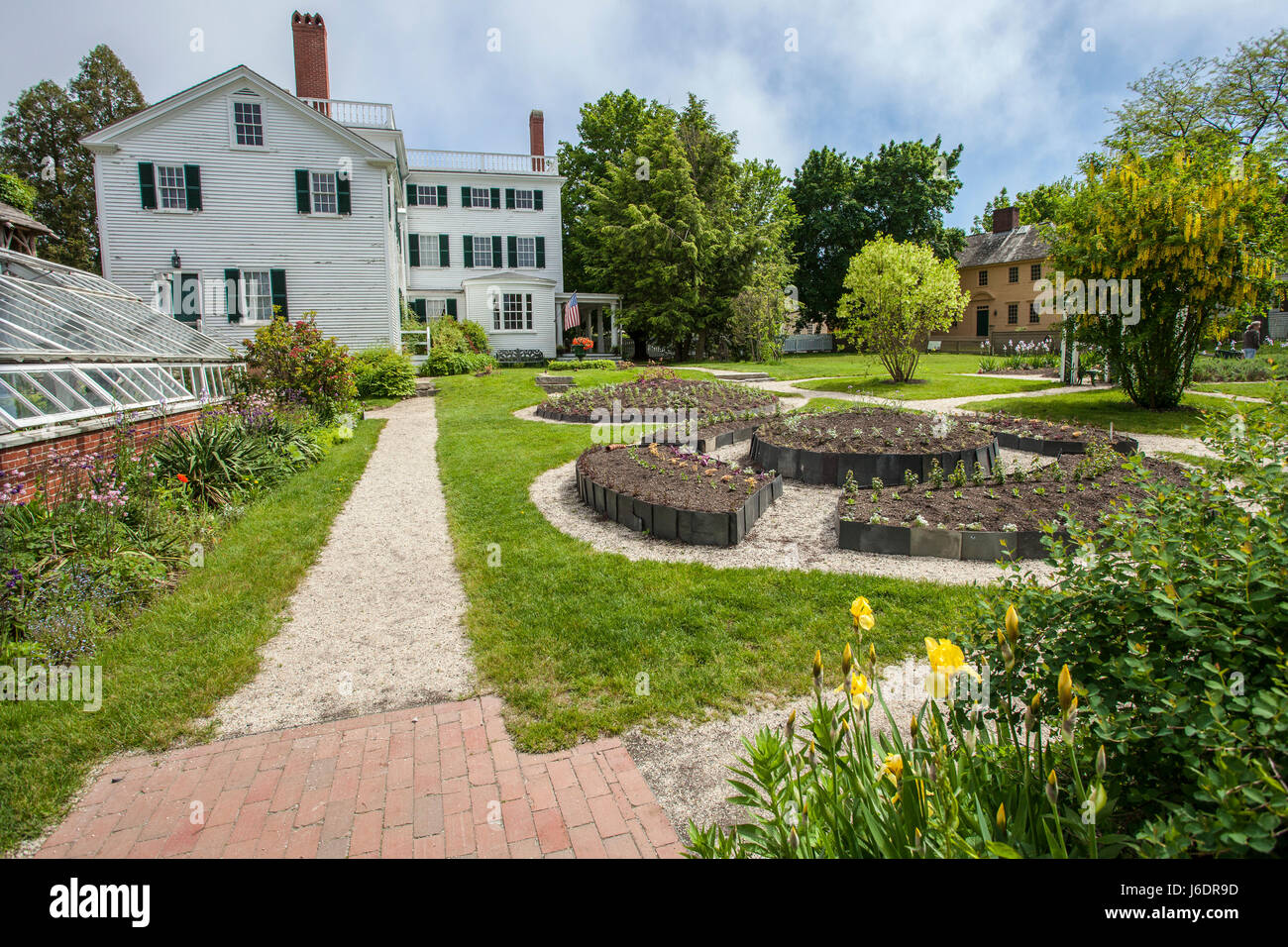 The Goodwin Mansion at Strawbery Banke in Portsmouth, New Hampshire Stock Photo