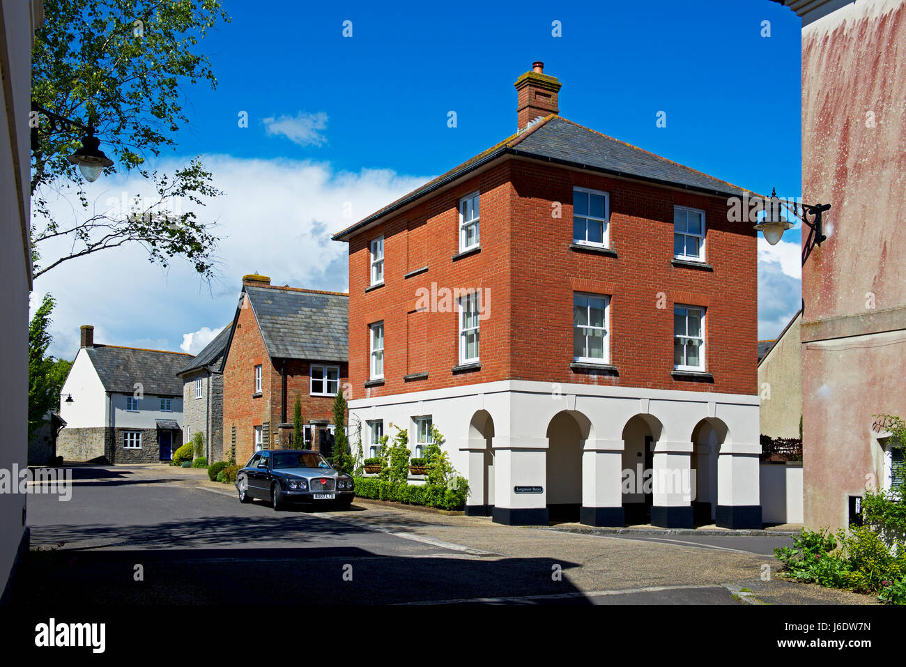 Houses in Poundbury, Dorset, England UK Stock Photo Alamy