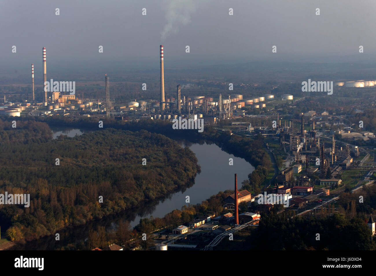 Modern factory near river hi-res stock photography and images - Alamy