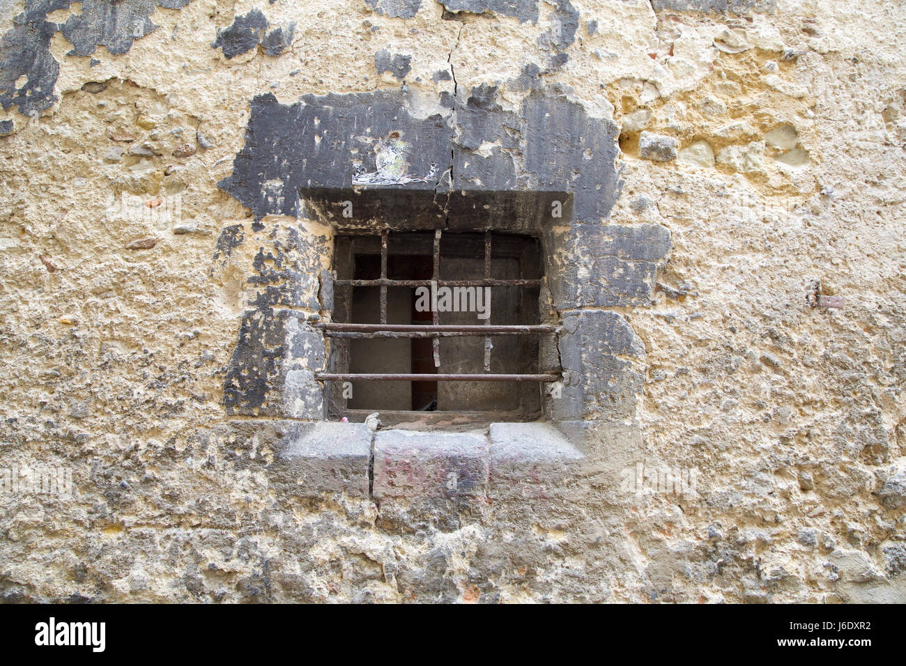 old window with bars Stock Photo - Alamy