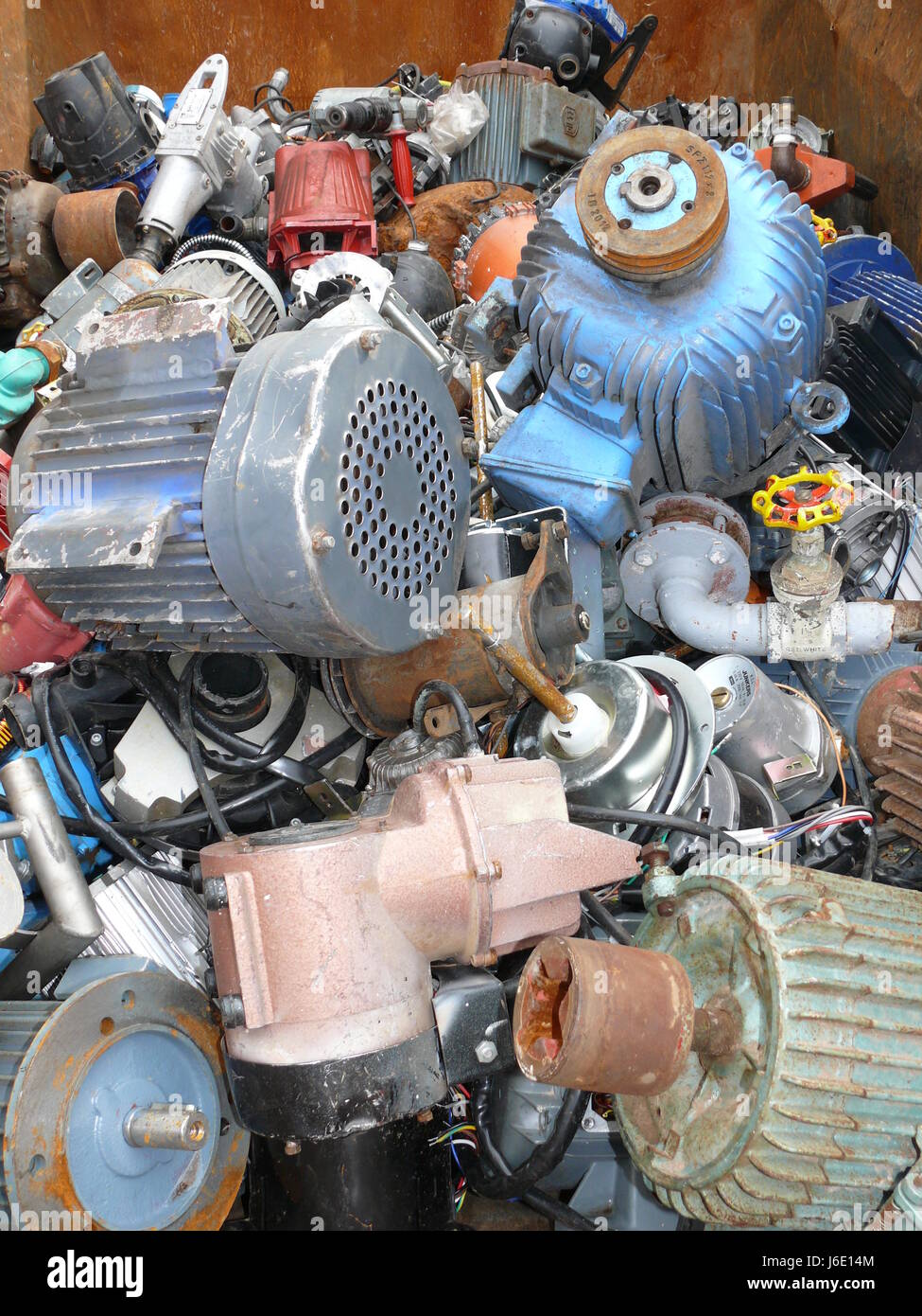 engines in a junkyard Stock Photo Alamy