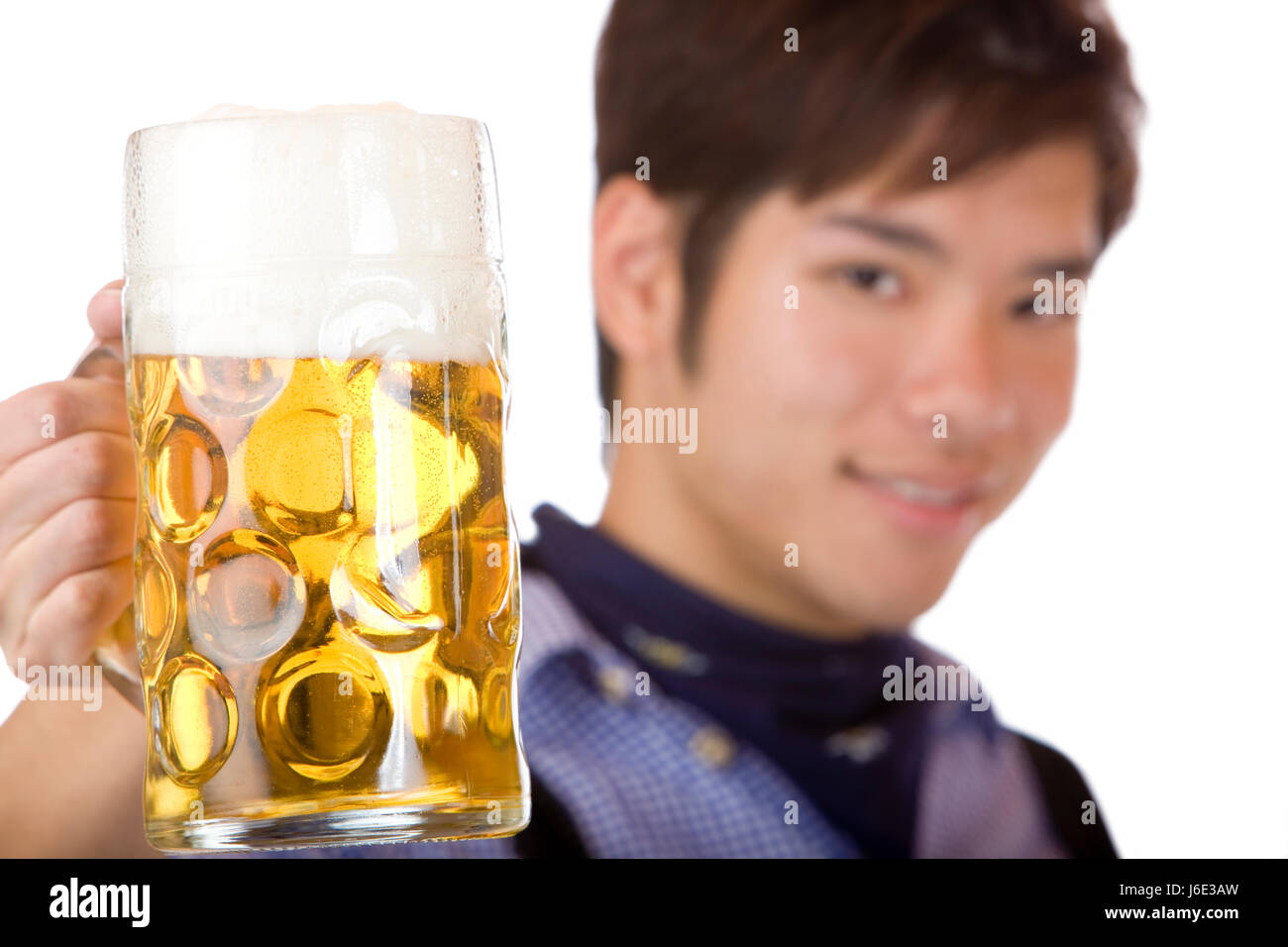 bavaria party celebration beer mass festival man stein beer mug guy humans Stock Photo