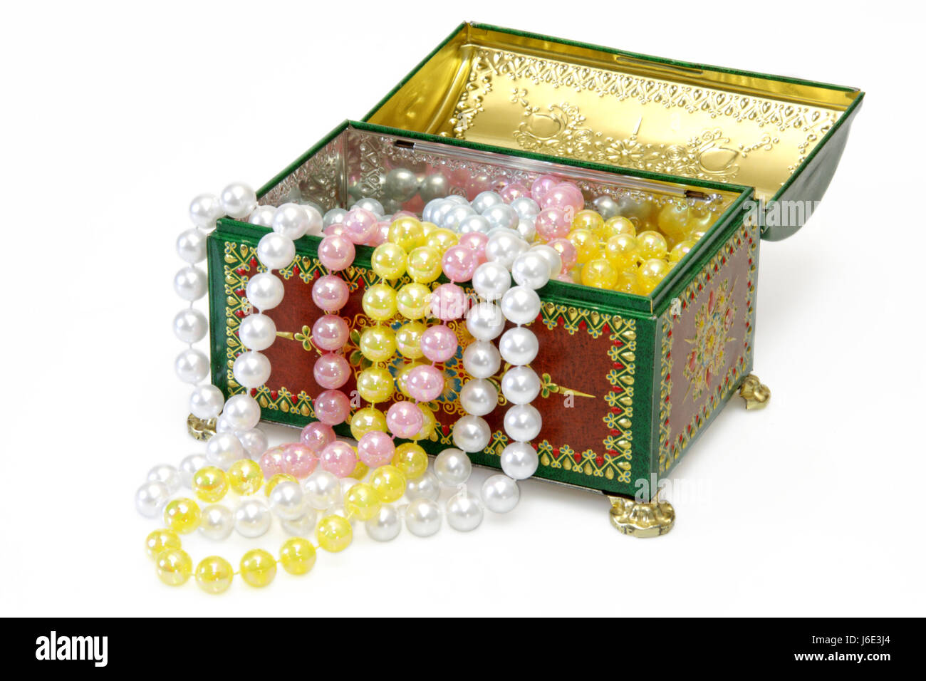 jewelry jewellery open pearls jewel case opened optional jewelry jewellery open Stock Photo