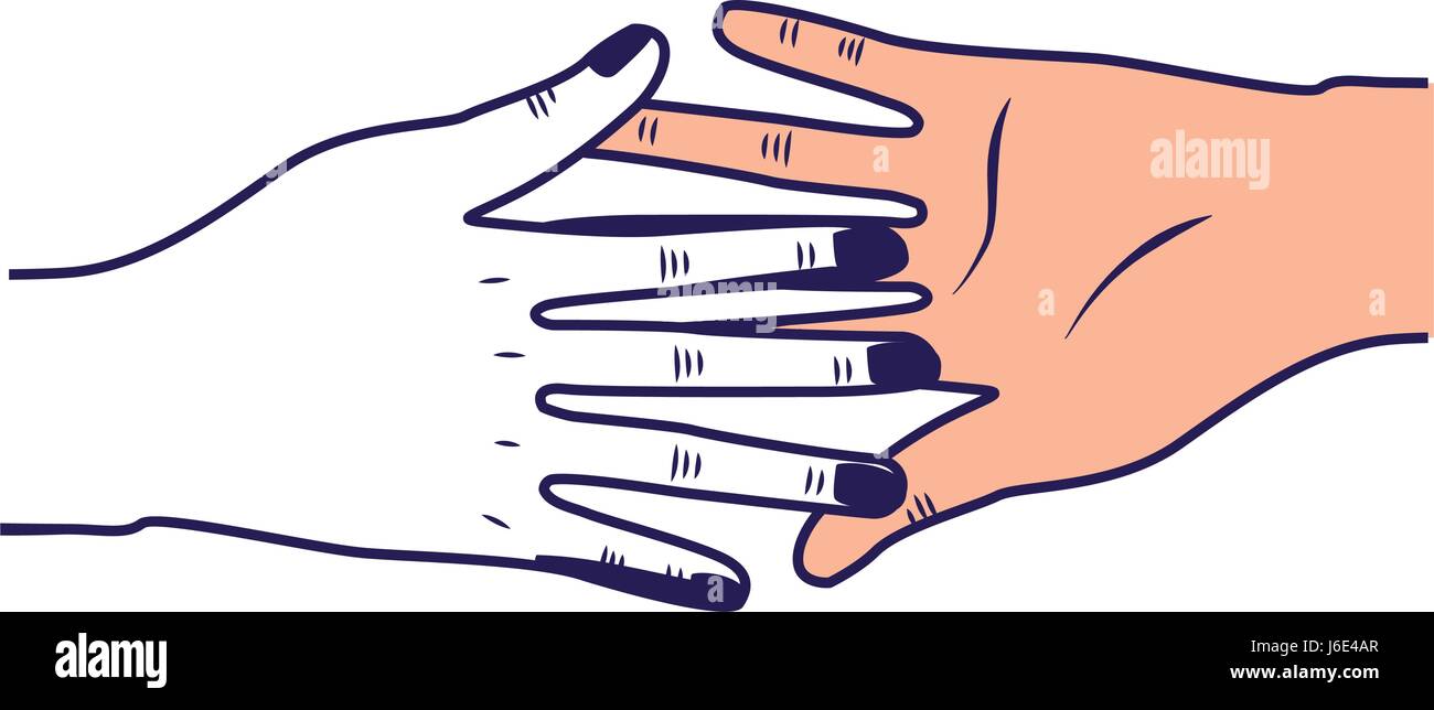 nice hands together like friendship symbol Stock Vector Image & Art Alamy