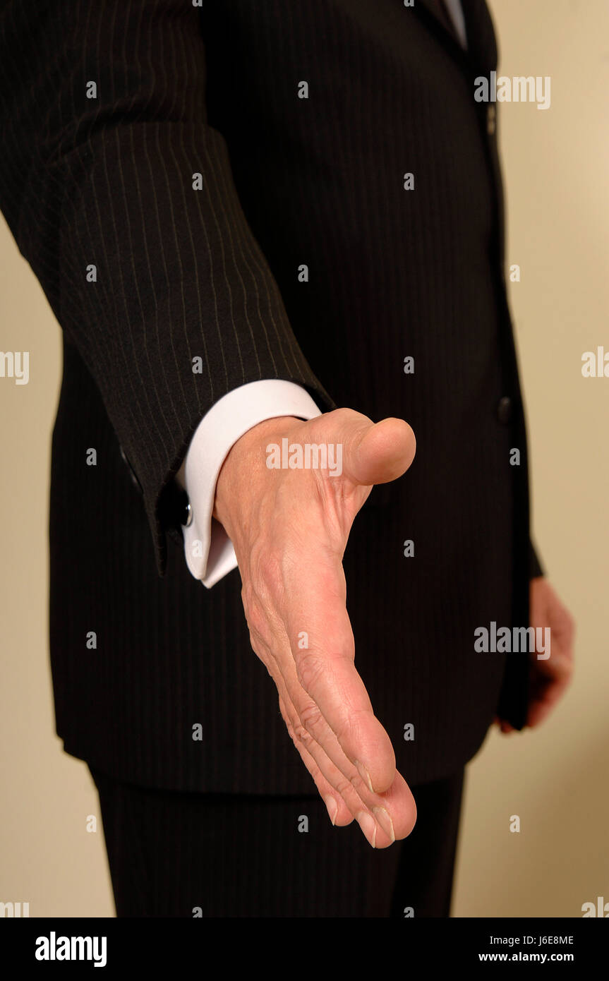 bank lending institution business man businessman agreement official bank Stock Photo