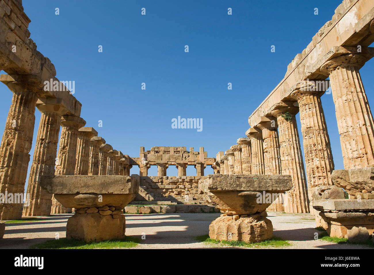 the temple of selinunte in sicily Stock Photo - Alamy