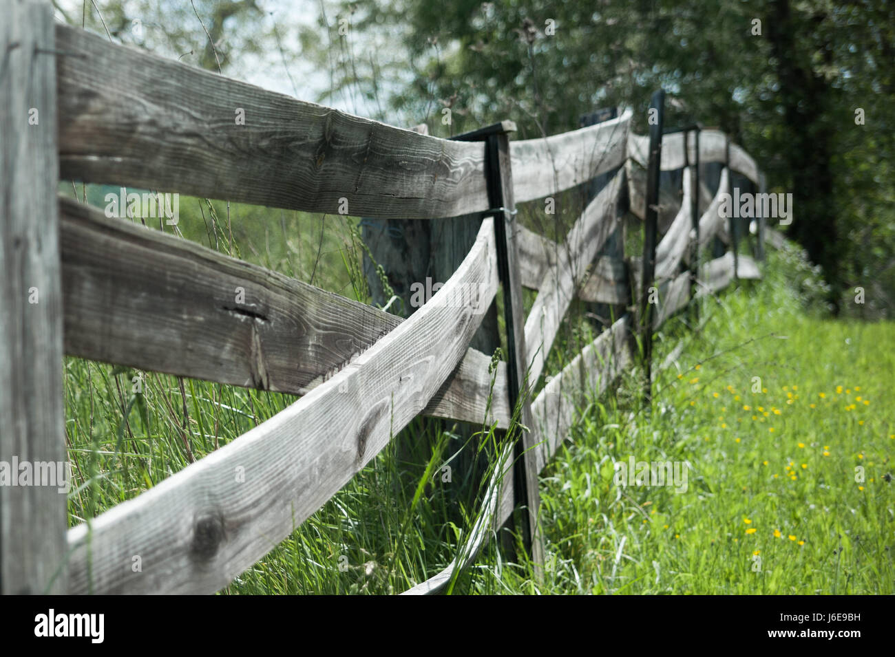 Old weathered wooden fence Stock Photo - Alamy