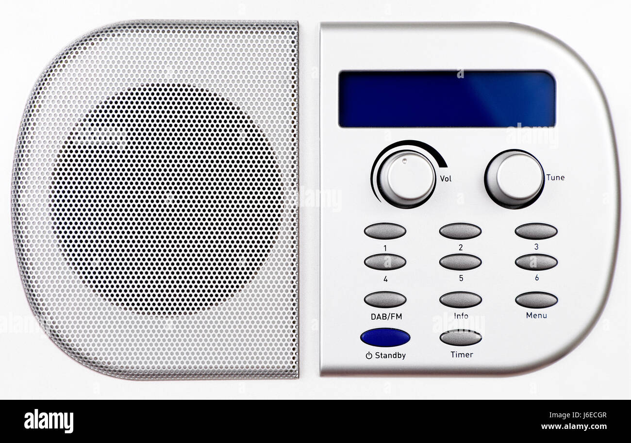 radio silver horizontal metal radio portable radio nobody household