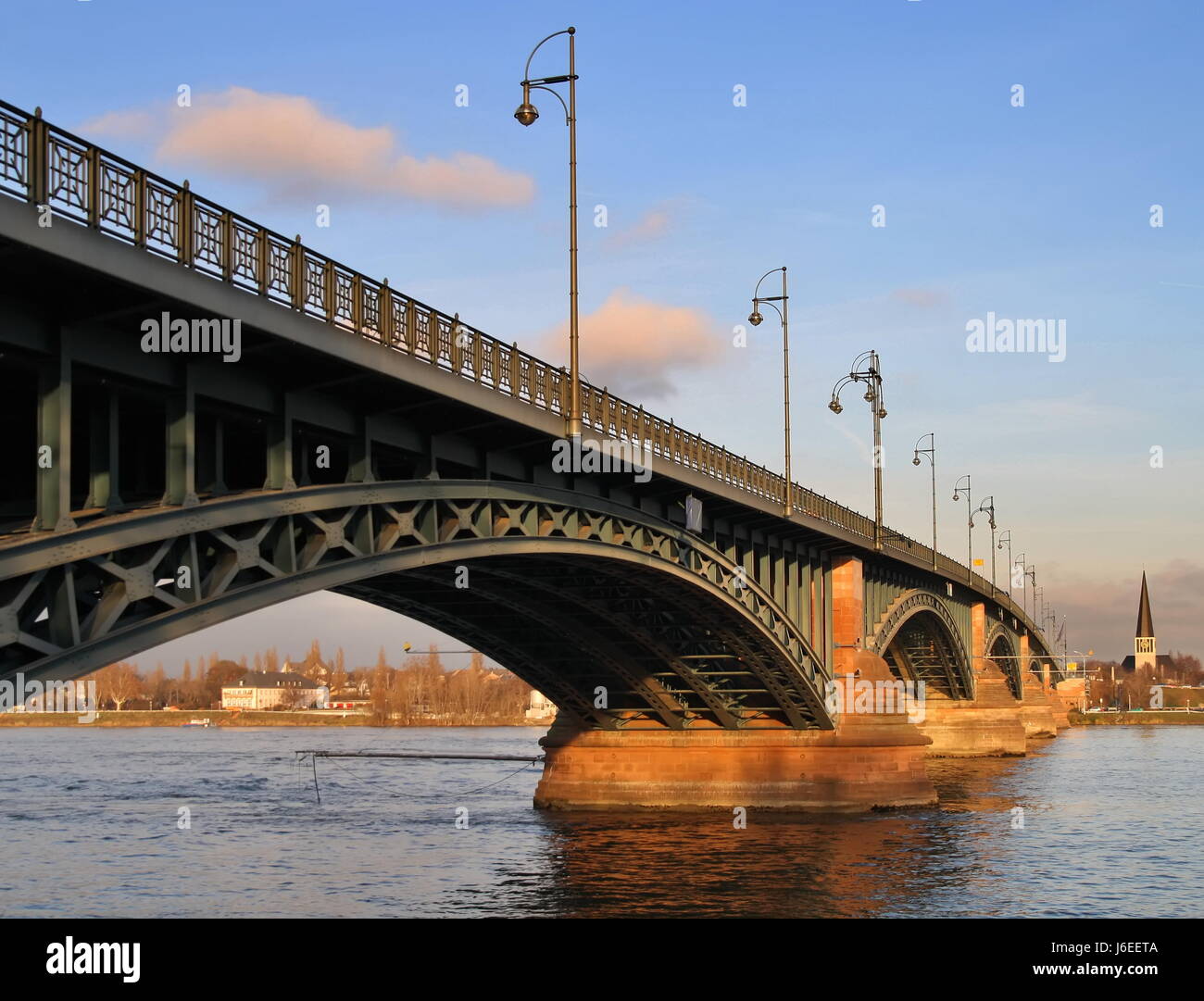 theodor heuss bridge,mainz Stock Photo
