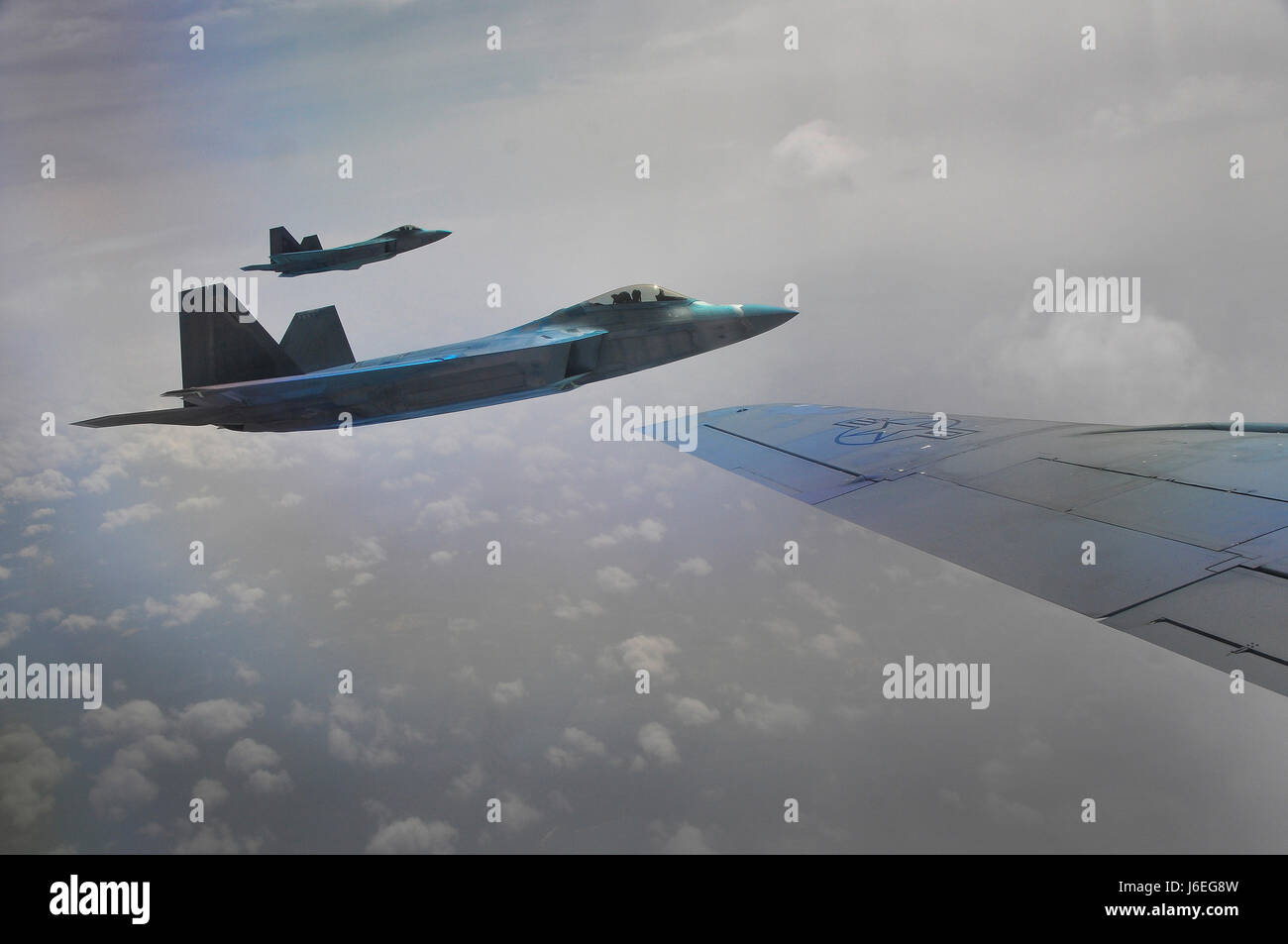 F22 Raptors from the 95th Fighter Squadron, Tyndall AFB, Florida