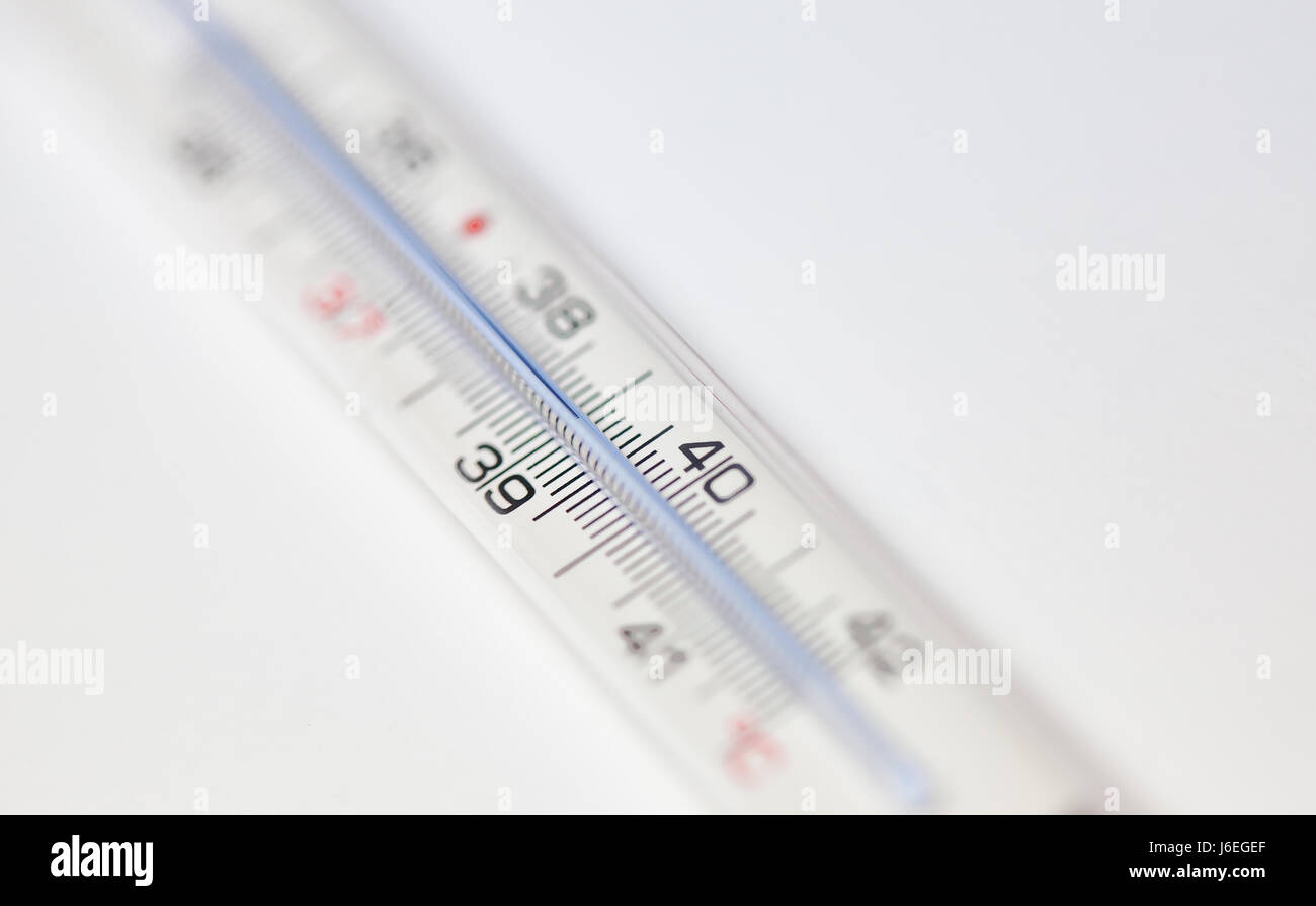 thermometer at 39 degrees celsius Stock Photo Alamy