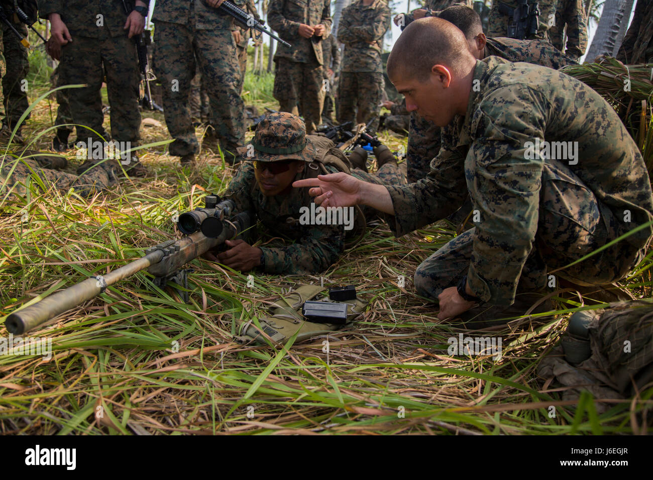 U S Marine Corps Sgt Curt Cebula A Scout Sniper With Golf Company