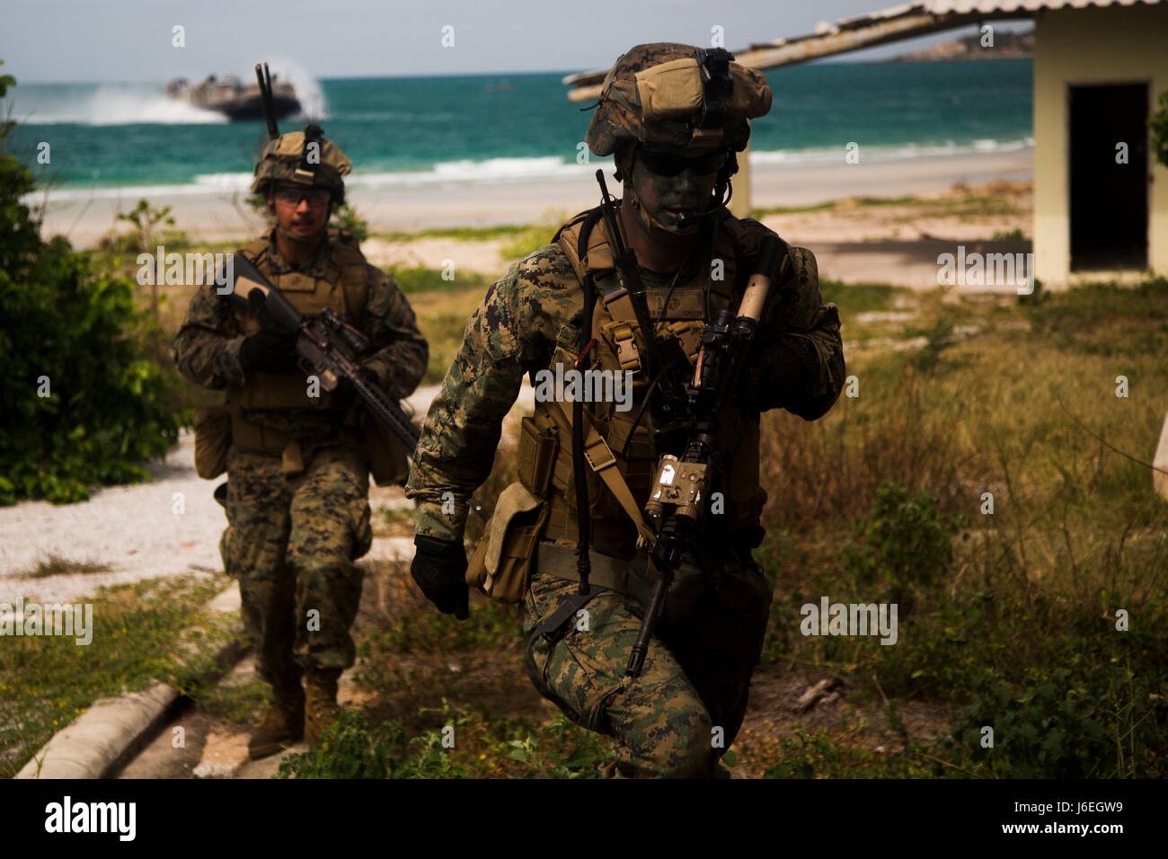 U.S. Marine Corps 2nd Lt. Luke Parker, a platoon commander with 2nd ...