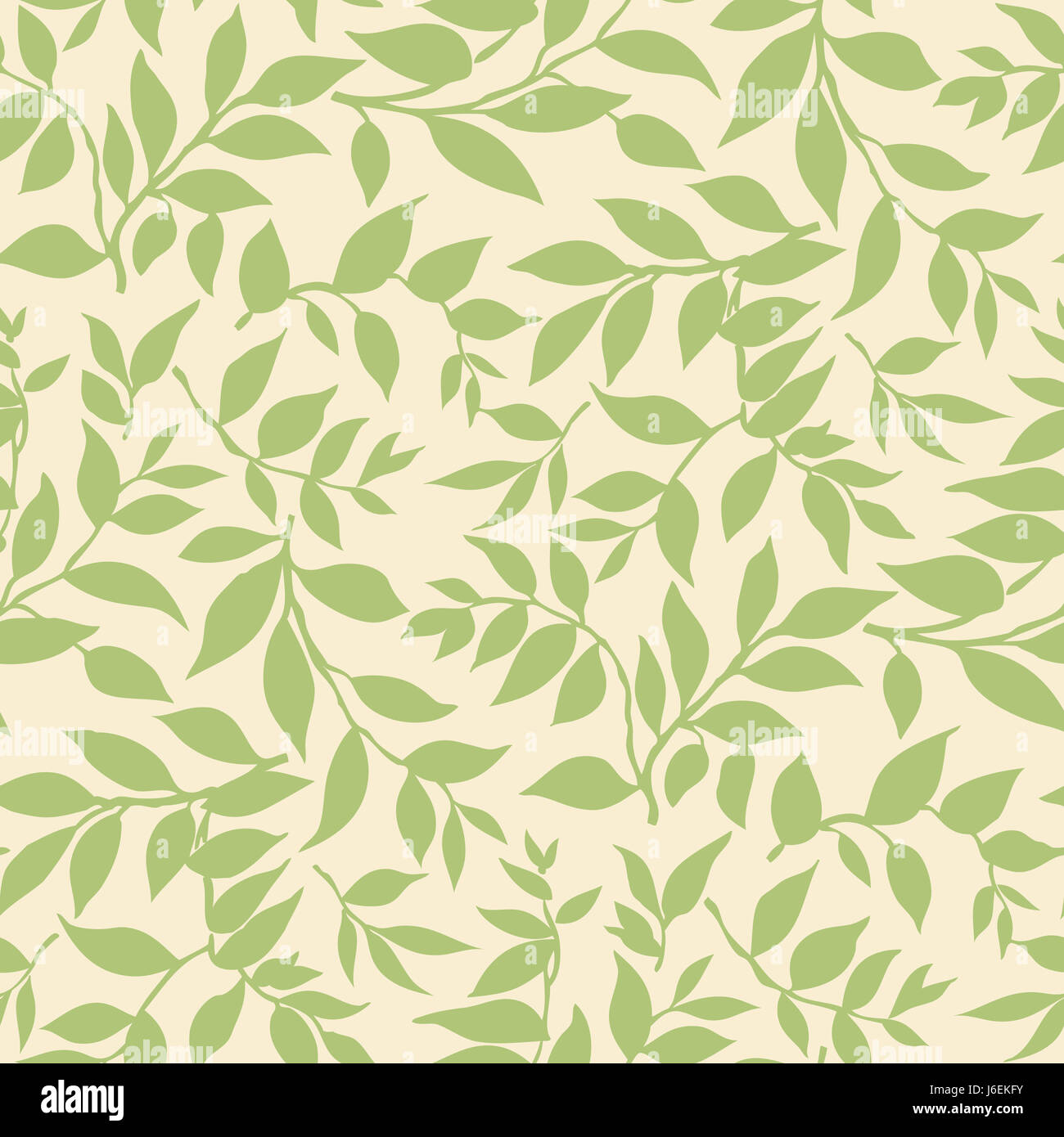 Seamless green leafy background pattern Stock Photo - Alamy