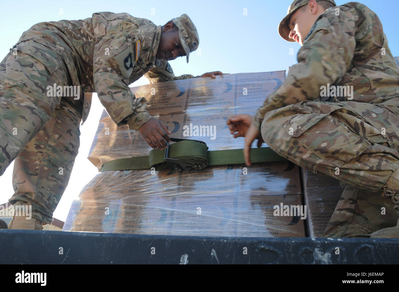 Staff Sgt. Lorenzo and Pfc. Kory Bartlett, motor transport