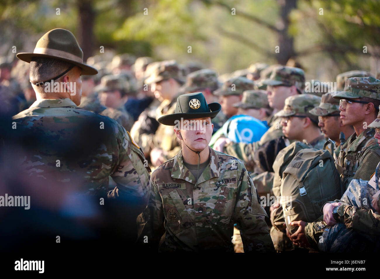 (FORT BENNING, Ga.) U.S. Army Infantry soldiersintraining Stock