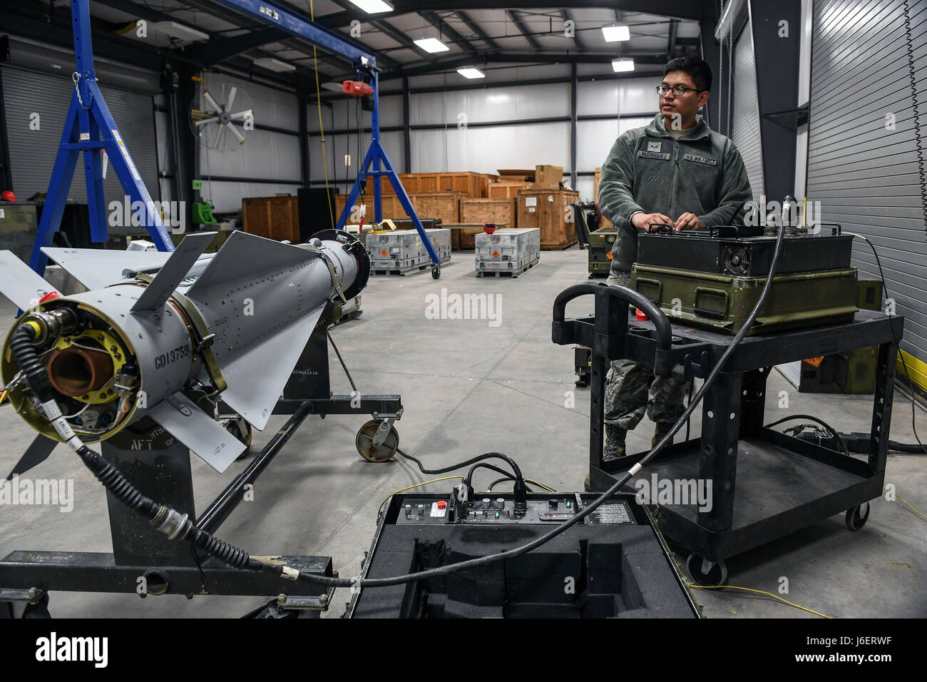 Airmen from the 23rd Equipment Maintenance Squadron conduct tracking ...