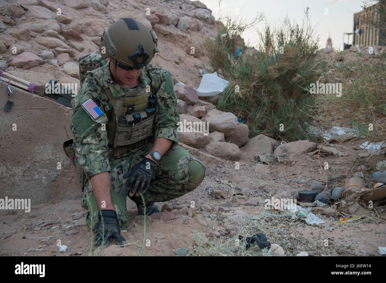Eod Control Unit An Explosive Ordnance Disposal Technician with EOD Mobile Unit 12 ...