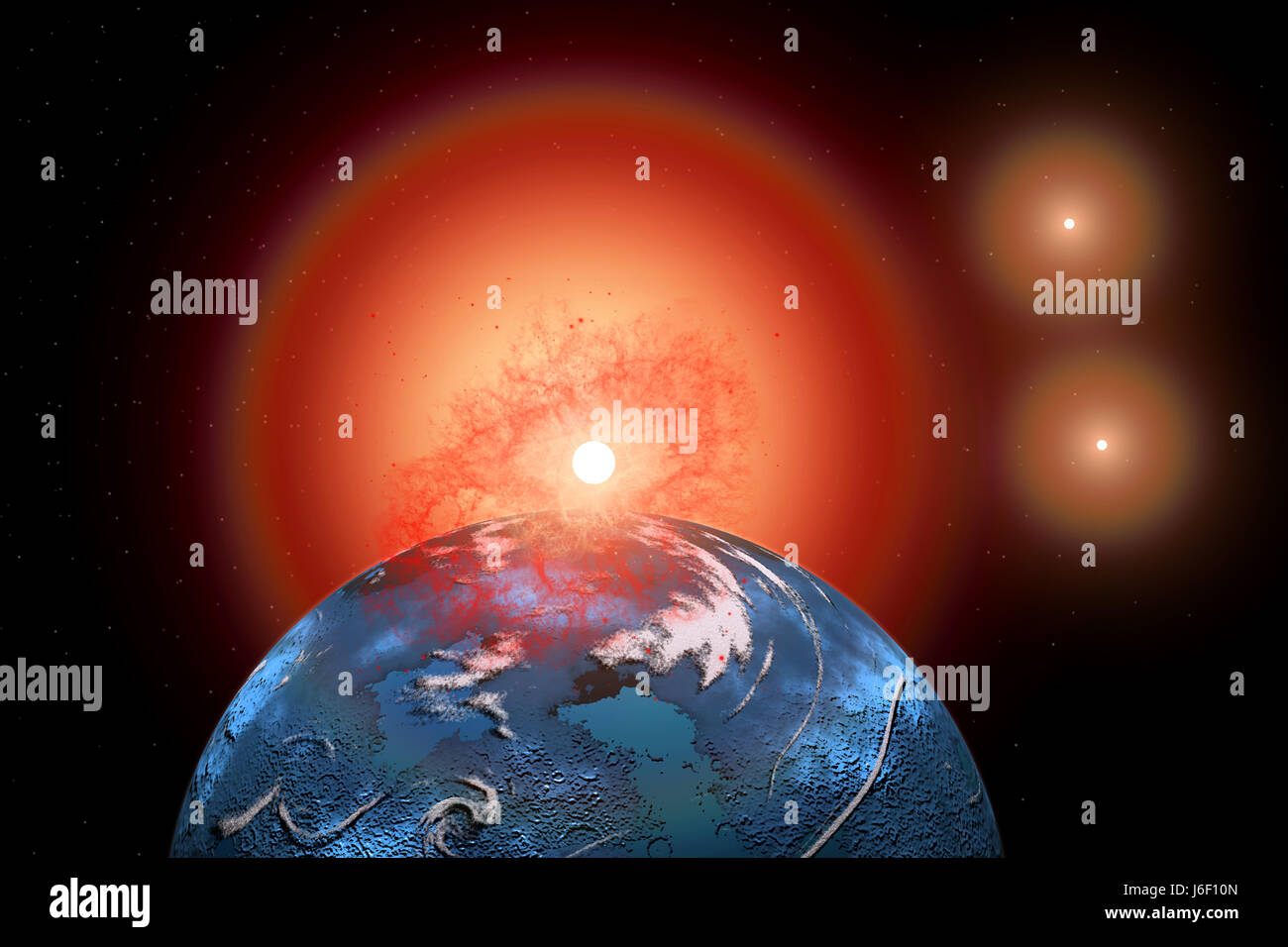 Proxima Centauri B-Exoplanet. Stock Photo