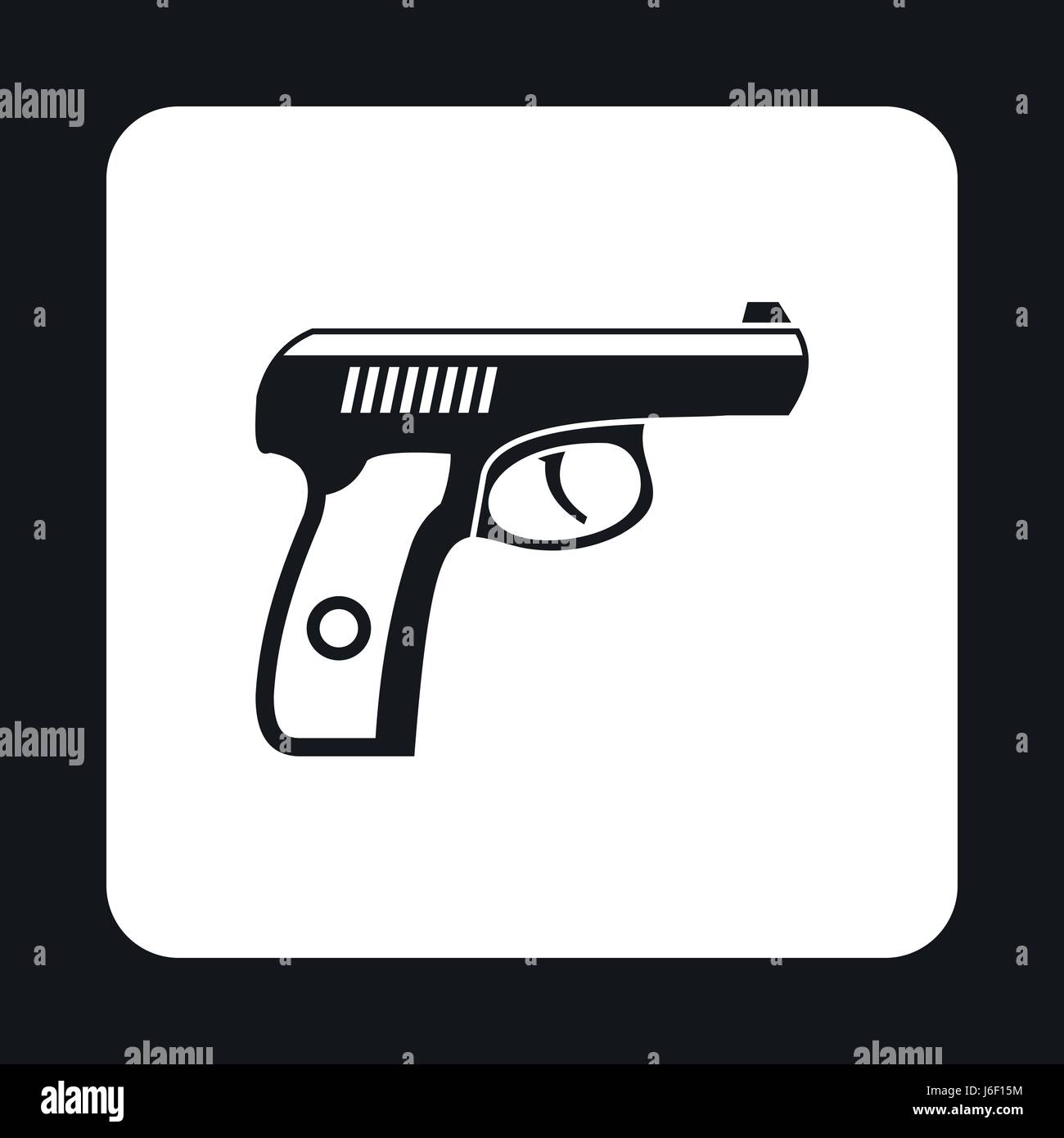 Gun icon in simple style Stock Vector Image & Art - Alamy