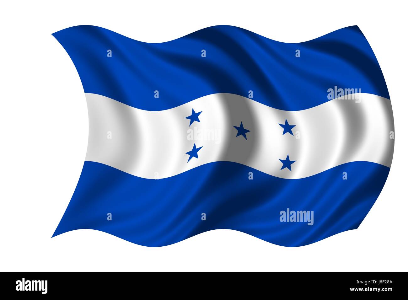 flag honduras Stock Photo
