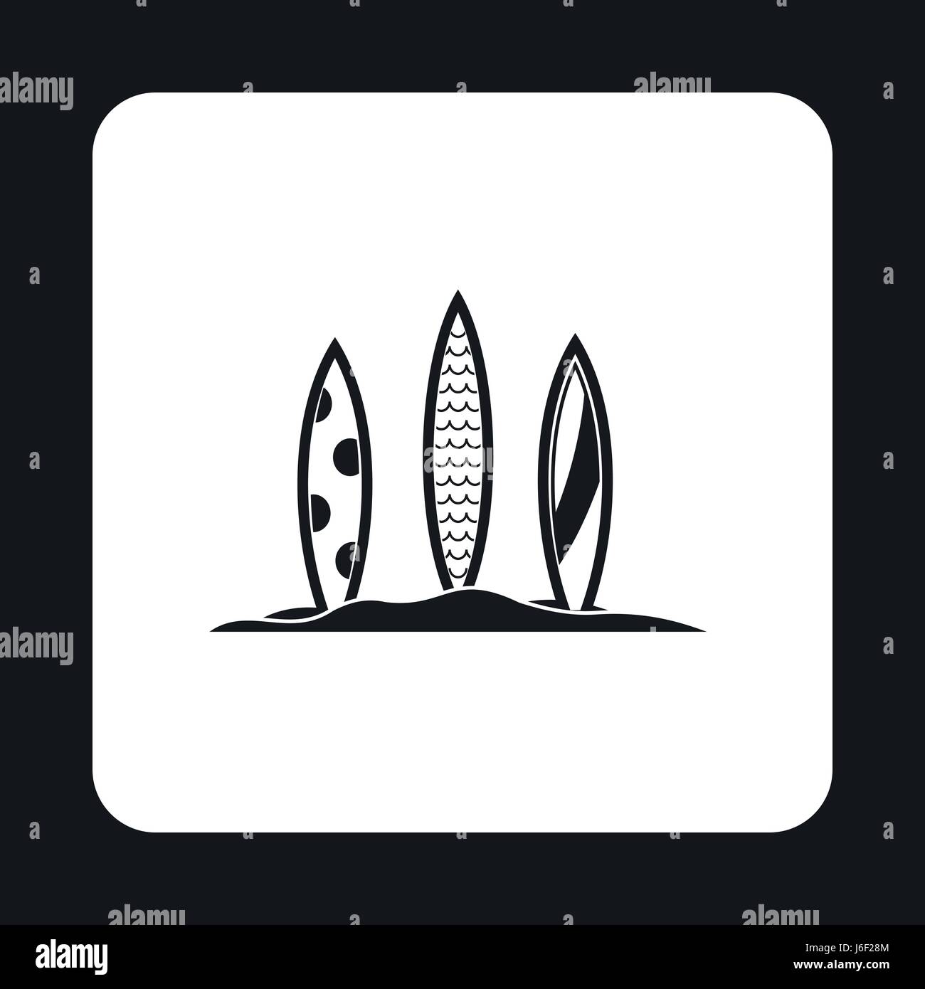 Surfboards icon in simple style Stock Vector Image & Art - Alamy