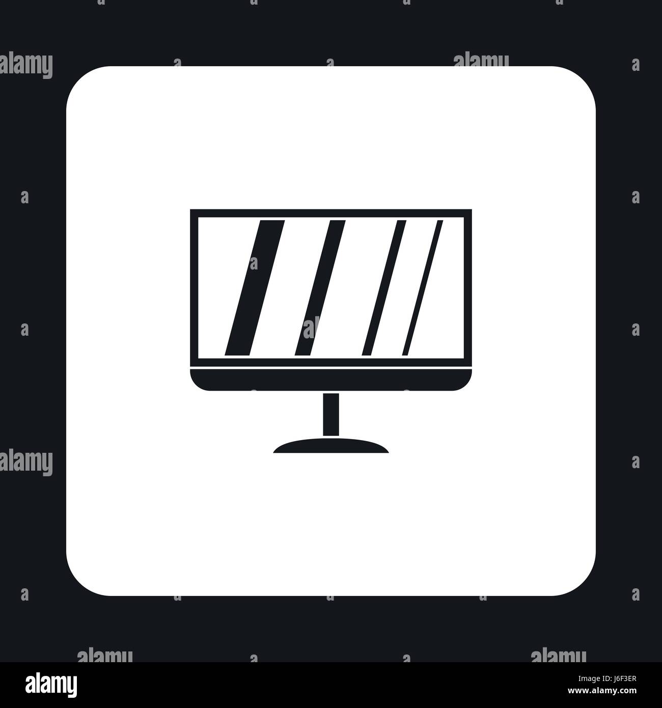 TV icon, simple style Stock Vector Image & Art - Alamy