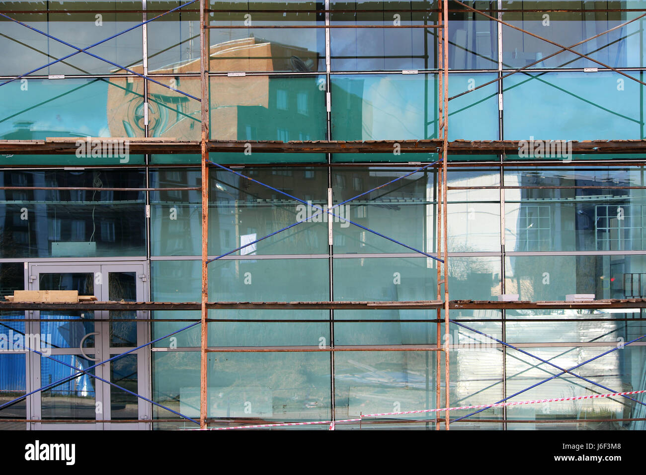 Scaffolding used as the temporary structure to support platform, form ...