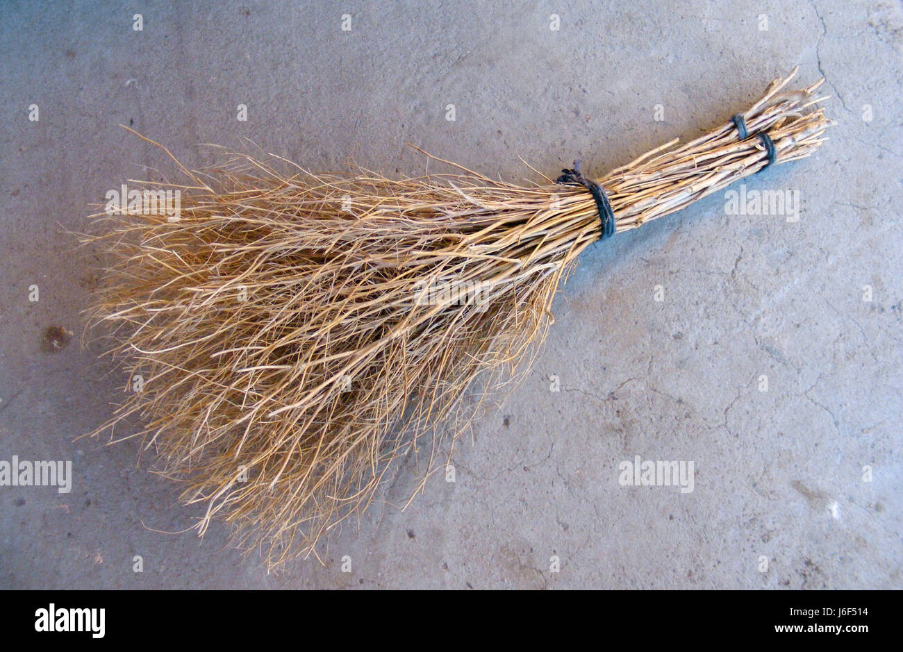handmade village broom, hand broom, grass broom Stock Photo Alamy