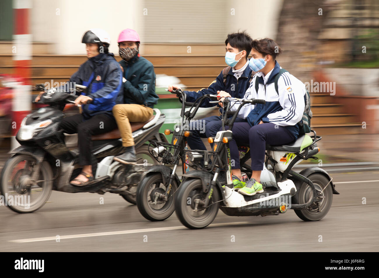 Scooters, Hanoi, Vietnam Stock Photo - Alamy