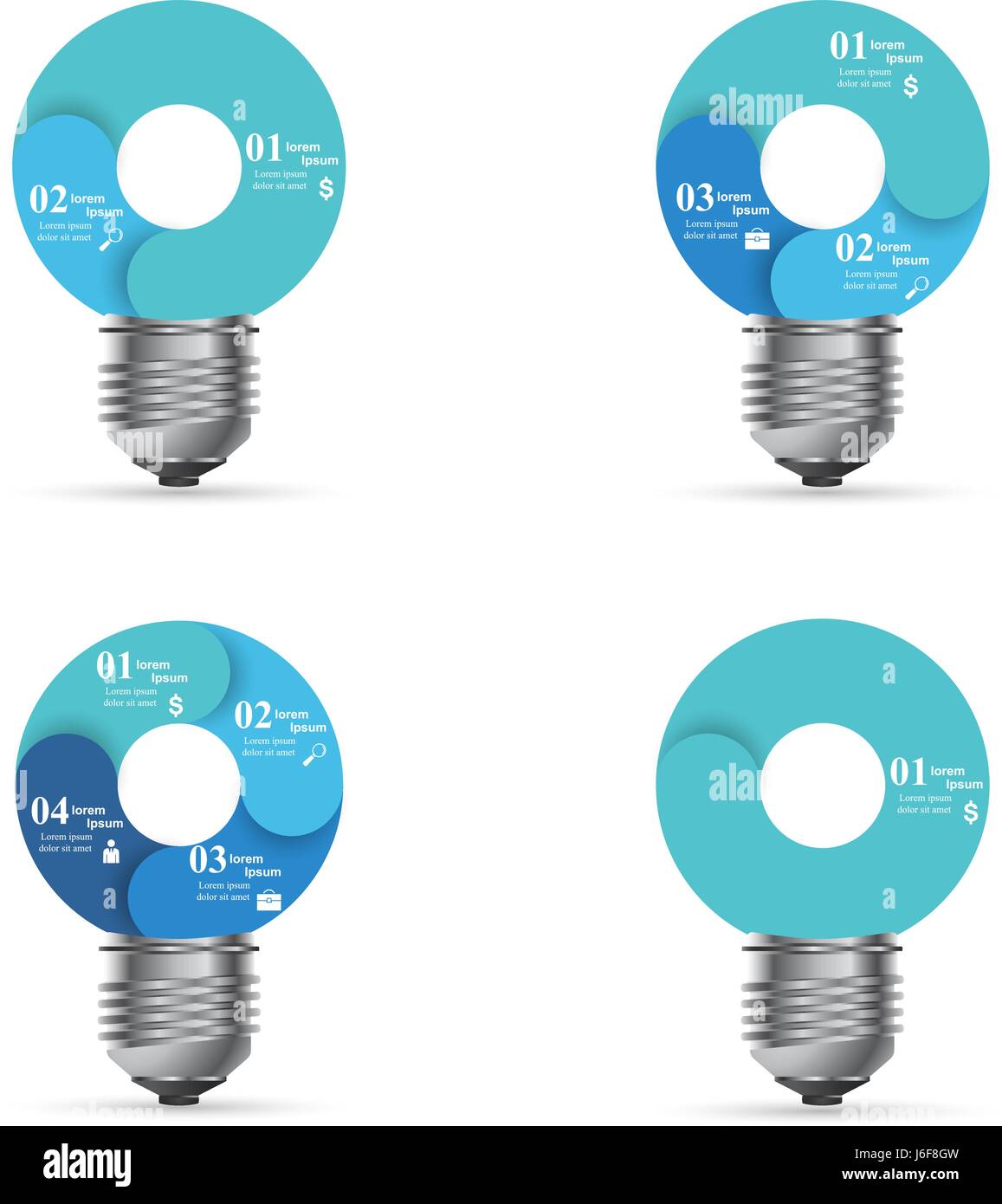 Infographic design. Bulb, Light icon Stock Vector Image & Art - Alamy