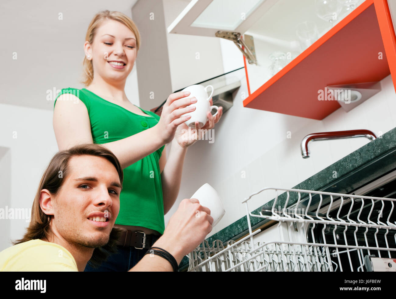 clean the dishwasher Stock Photo Alamy