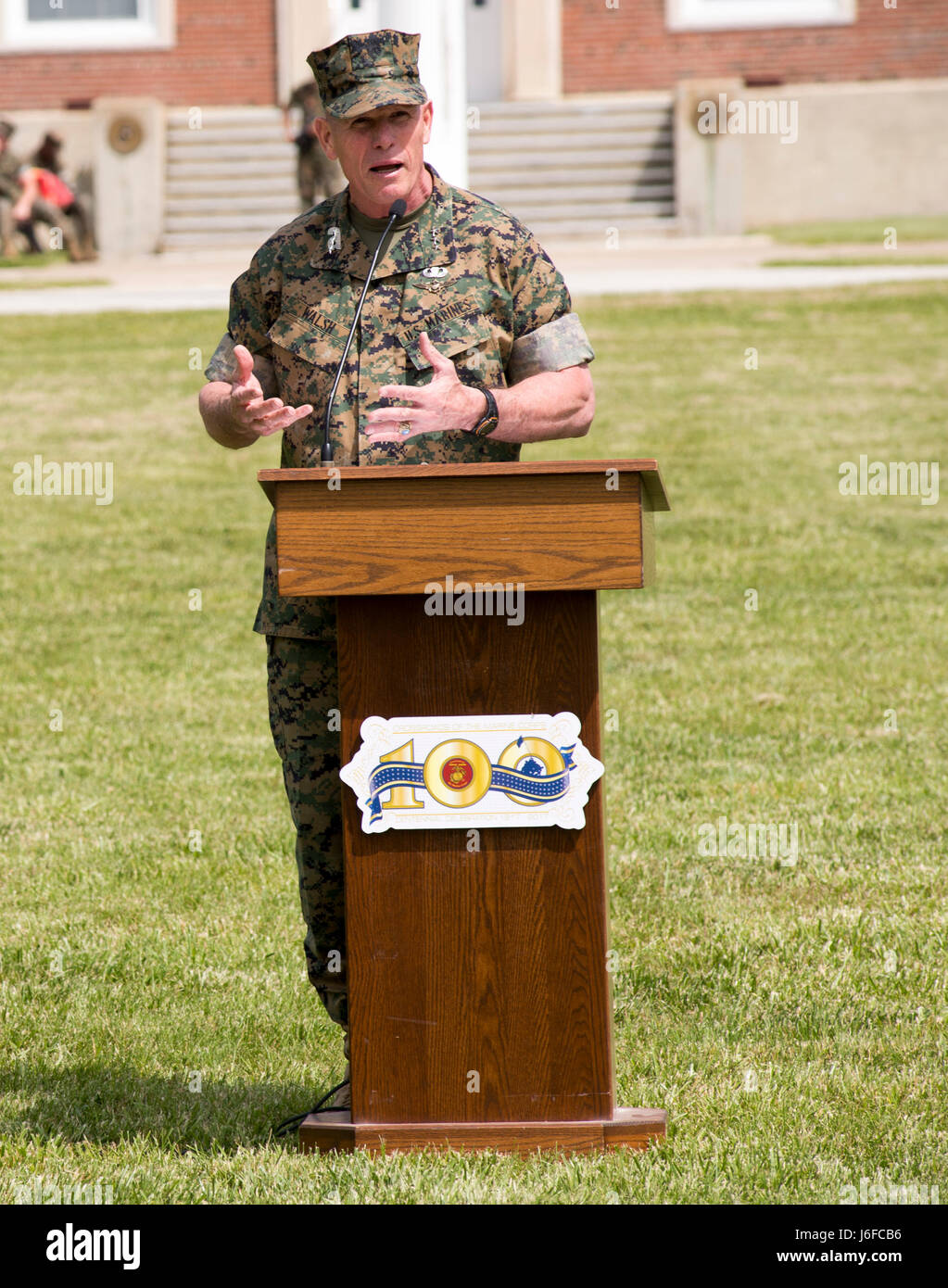 Sergeant Christopher Weddington, drill master, U.S. Marine Corps