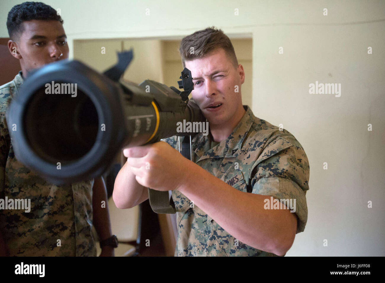 Lance Cpl. Hunter L. Bond, an automatic rifleman assigned to Special ...