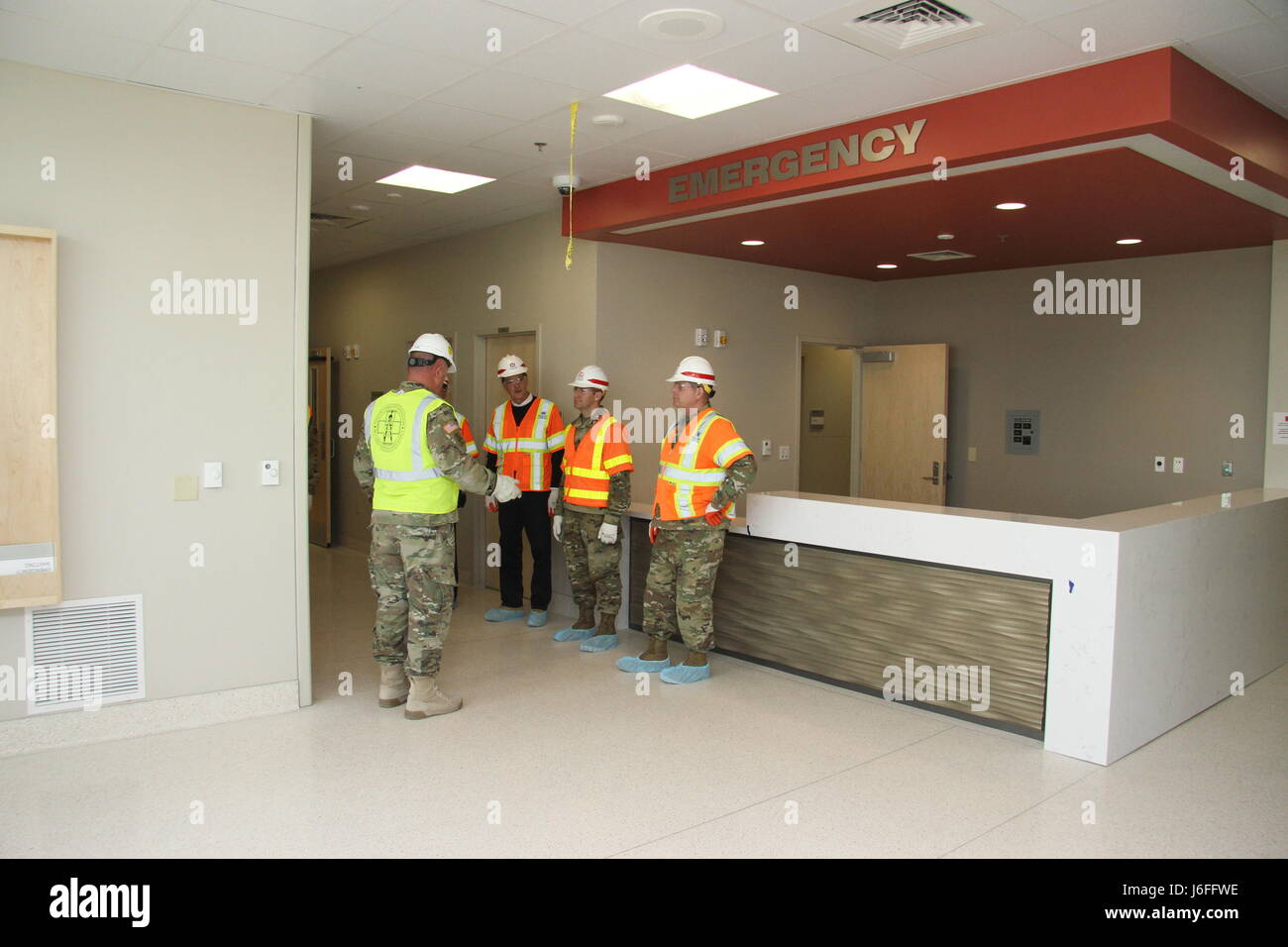 U.S. Army Corps of Engineers Deputy Commanding General for Military and International Operations Maj. Gen. Mark Yenter toured several Los Angeles District projects at the National Training Center at Fort Irwin, California, during a visit here May 15. Stock Photo