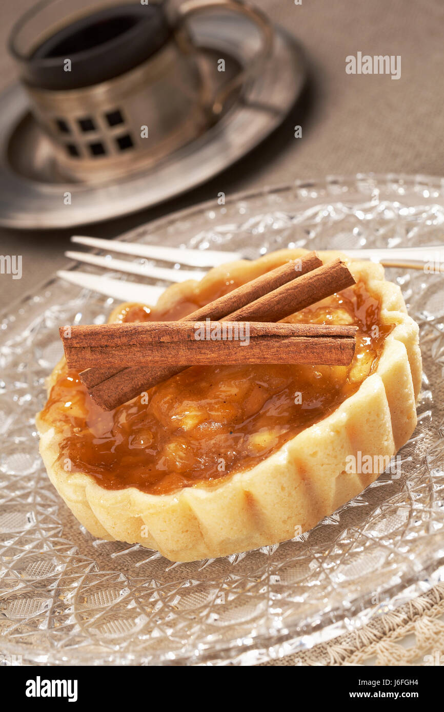 pastry dessert nibble mood progenies fruits enjoy pastry fruit saucer plate Stock Photo