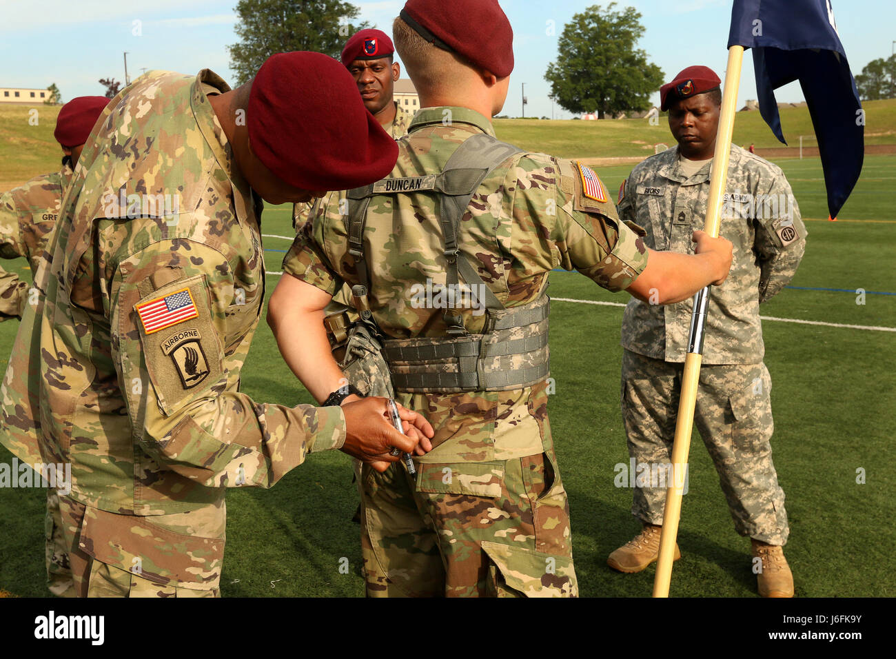 A Paratrooper from the 1st Battalion, 505th Parachute Infantry Regiment