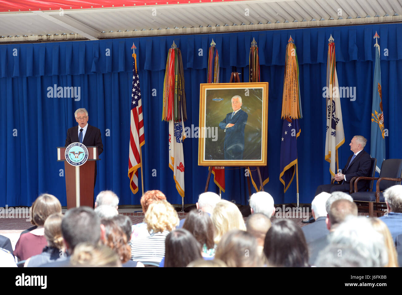 The Pentagon hosted a portrait unveiling ceremony on May 19, 2017 ...