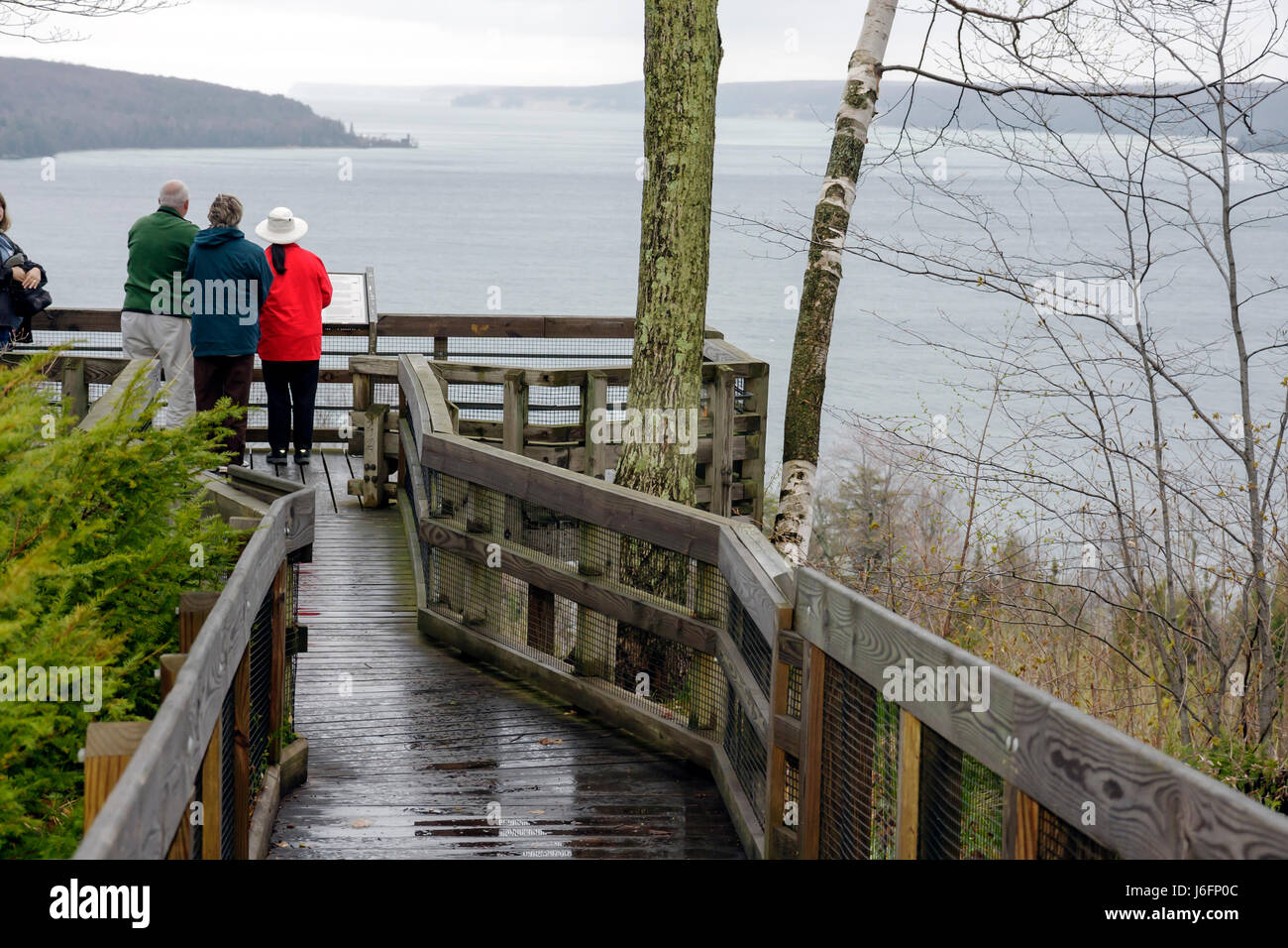 Michigan Upper Peninsula,U.P.,UP,Lake Superior,Pictured Rocks National Lakeshore,South Bay,Grand Island National Recreation Area,Hiawatha National For Stock Photo