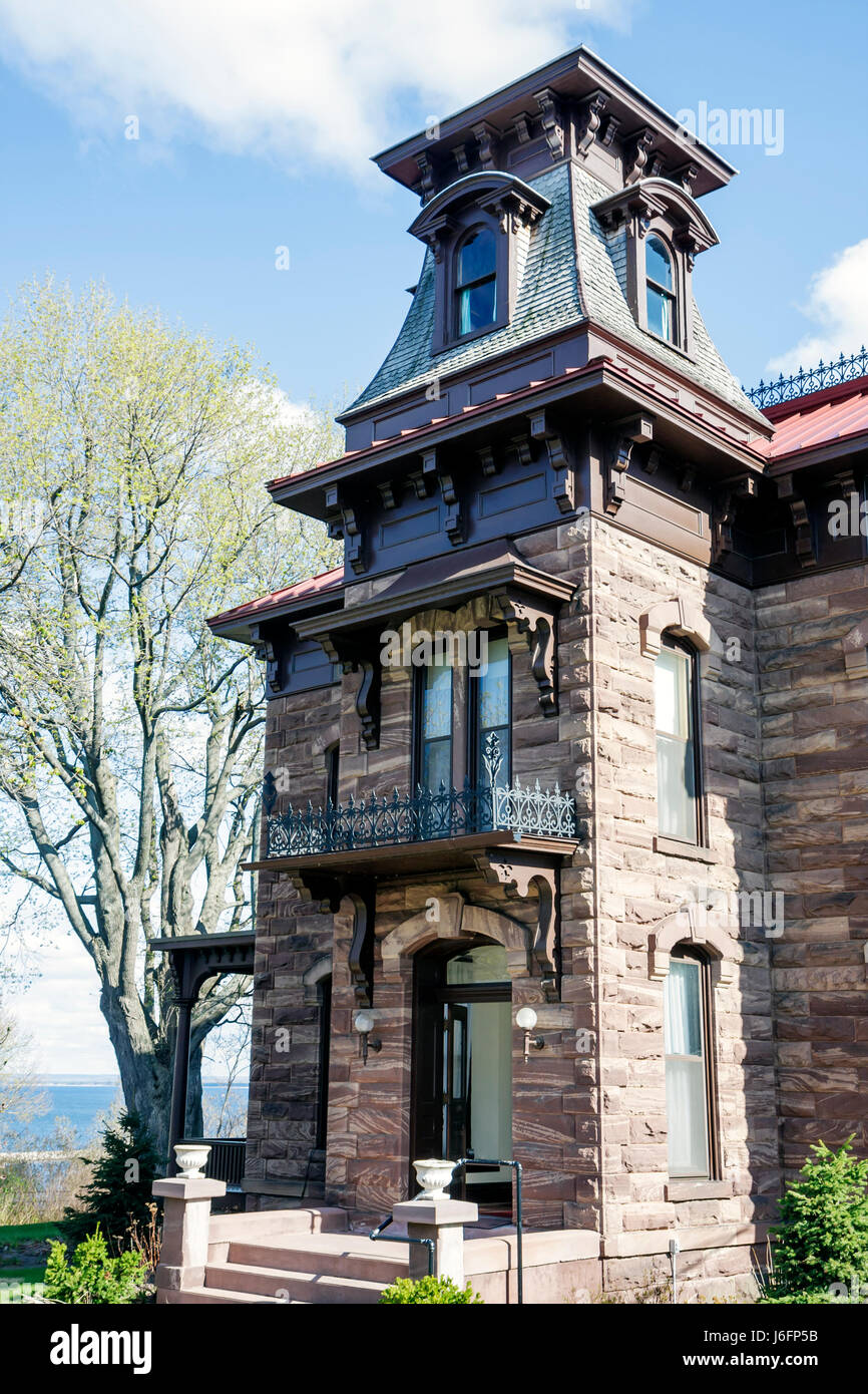 Marquette Michigan Upper Peninsula UP Lake Superior,Ridge Street,Great Lakes,building,condominium residential apartment apartments building buildings Stock Photo