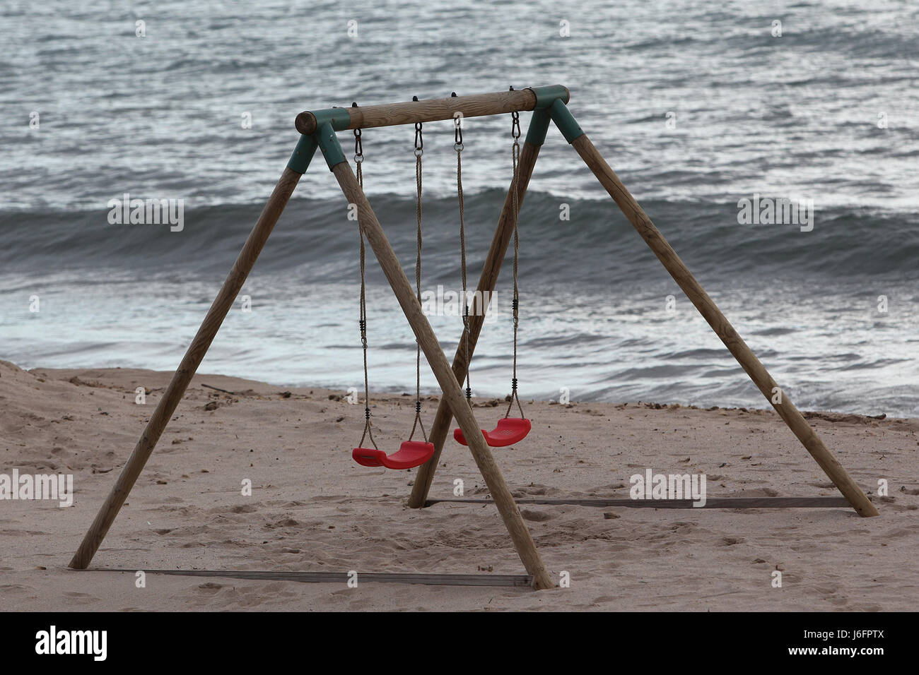 swing by the sea Stock Photo Alamy