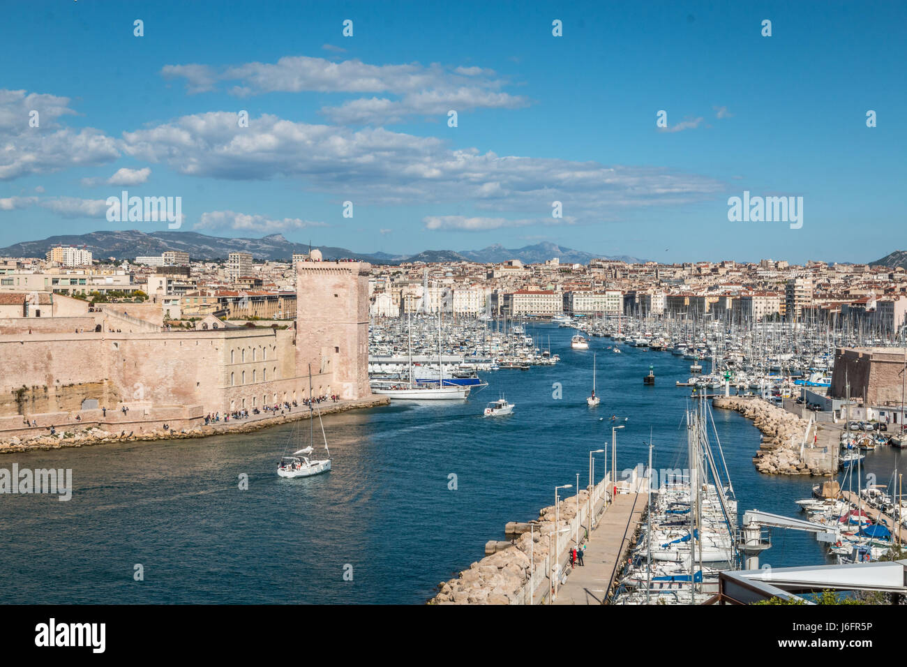 Old fort in Marseilles Stock Photo